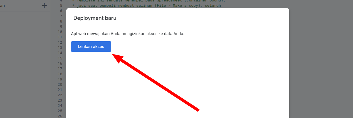 Klik Izinkan akses