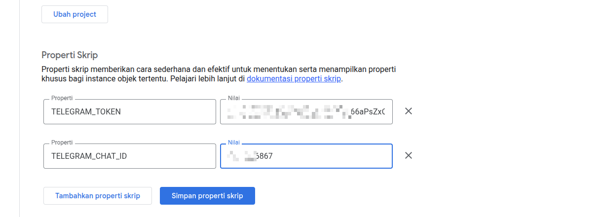 Properti Skrip